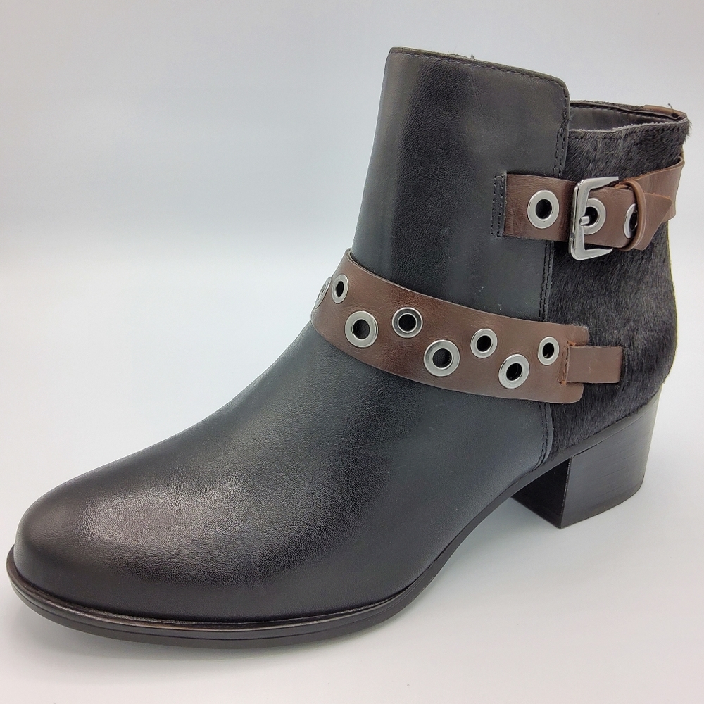 Naturalizer Real Calf Fur Ankle Boots Size 9